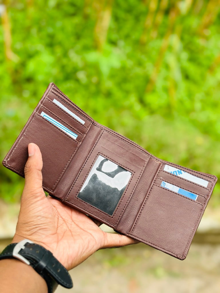 3 Fold Leather Wallet